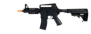 Well D3809 M4 Cqb Ris Aeg Plastic Gear, Abs Body W/ Adjustable Crane Stock Airsoft Gun Guns
