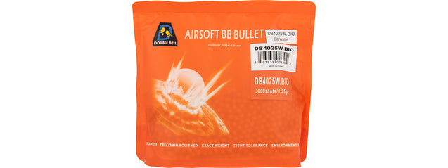 Double Bell 0.25G Biodegradable BBs [3000rds] (WHITE) Airsoft Gun 