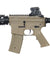 Golden Eagle JG F6624TAN Super Enhanced M4 CQB RIS AEG Metal Gear, Rail Covers, Polymer Body in Tan