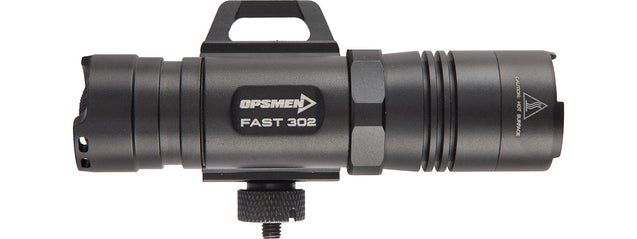 Opsmen Fast 302R WeaponLight 400-Lumen Flashlight for Picatinny Rail (Black)