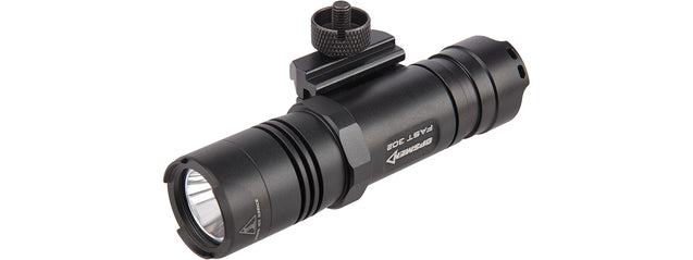 Opsmen Fast 302R WeaponLight 400-Lumen Flashlight for Picatinny Rail (Black)