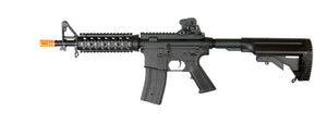 JG M4 Full Metal CQB-R M4 Series Airsoft AEG - BLACK