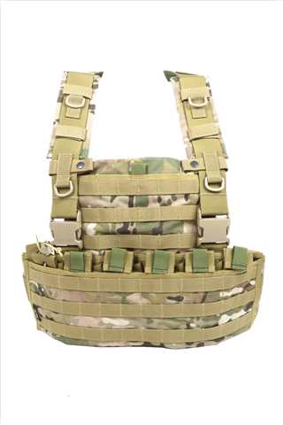 Flyye Industries 1000D Cordura Wsh Molle Chest Rig - Genuine Multicam Airsoft Gun Accessories