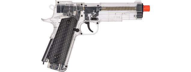 Wellfire G292B-CR M1911 CO2 Non-Blowback Pistol (Clear) Airsoft Gun Pistol