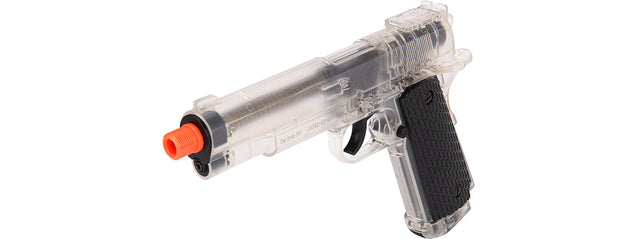 Wellfire G292B-CR M1911 CO2 Non-Blowback Pistol (Clear) Airsoft Gun Pistol