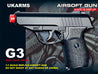 Ukarms Airsoft G3 230 German Compact Metal Spring Pistol (Black)