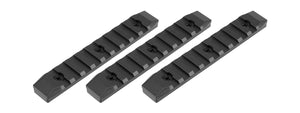 Golden Eagle Airsoft Gun Full Metal KeyMod 9-Slot Picatinny Rail Segments (Black)