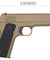 Ge3003T M1911 W/ Metal Slide Airsoft Spring Pistol (Tan)