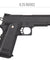 Ge3006 Golden Hawk Spring Airsoft Hi Capa Pistol W/ Metal Slide (Black)