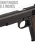 Golden Eagle IMF 3305 1911A1 Single Stack Semi-Auto GBB Metal Pistol, Bk
