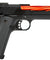 Golden Eagle 3363 1911 Gas Blowback Pistol w/ Open Slide (Color: Black / Red Barrel) Airsoft Gun Pistol