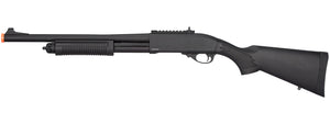 Golden Eagle M870 3/6-Shot Pump Action Gas Airsoft Shotgun (BLACK) Airsoft Gun Rifles