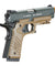 HFC Classic .45 Series Metal Green Gas Blowback Airsoft Pistol (Color: Black & Dark Earth)