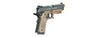 HFC Classic .45 Series Metal Green Gas Blowback Airsoft Pistol (Color: Black & Dark Earth)
