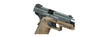 HFC Classic .45 Series Metal Green Gas Blowback Airsoft Pistol (Color: Black & Dark Earth)