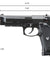HFC Metal M9 Co2 Gas Blowback Airsoft Pistol (Color: Black)