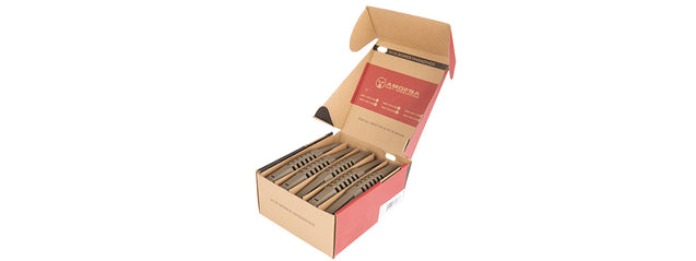 Elite Force Ares Amoeba 140Rd Aeg Airsoft 5 Pack Mag Set - Dark Earth