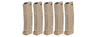 Elite Force Ares Amoeba 140Rd Aeg Airsoft 5 Pack Mag Set - Dark Earth