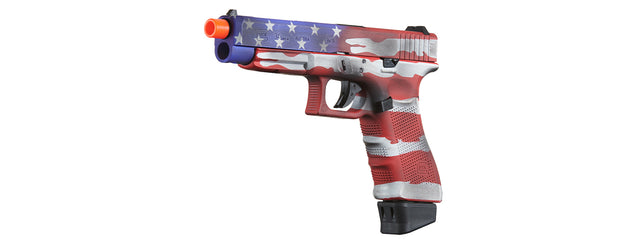 Elite Force Fully Licensed Deluxe Glock 34 Gen 4 CO2 GBB Airsoft Pistol (Cerakote Color: Old Glory)