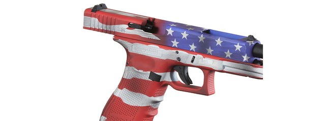 Elite Force Fully Licensed Deluxe Glock 34 Gen 4 CO2 GBB Airsoft Pistol (Cerakote Color: Old Glory)