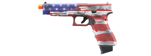 Elite Force Fully Licensed Deluxe Glock 34 Gen 4 CO2 GBB Airsoft Pistol (Cerakote Color: Old Glory)