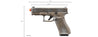 Umarex Elite Force Glock 45 Gen 5 GBB Airsoft Pistol (Cerakote Color: Circuit Board)