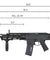 Airsoft Gun A&K Masada ACR Airsoft AEG Rifle (Color: Black)