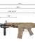 Airsoft Gun A&K Masada ACR Airsoft AEG Rifle (Color: Flat Dark Earth)