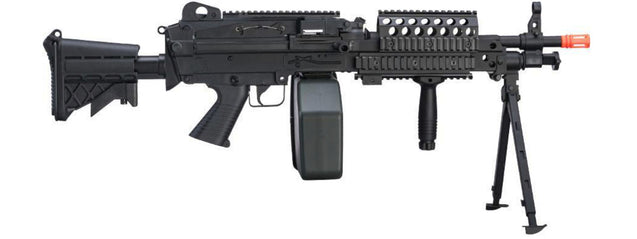 A&K MK46 M249 Saw Light Machine Gun w/ Polymer Receiver (Color: Black) Airsoft Gun