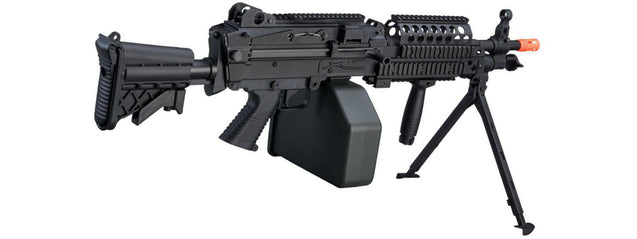 A&K MK46 M249 Saw Light Machine Gun w/ Polymer Receiver (Color: Black) Airsoft Gun