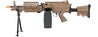 A&K MK46 M249 Saw Light Machine Gun w/ Polymer Receiver (Color: Tan) Airsoft Gun