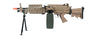 A&K Iu-Mk46T-Nb M249 Mk46 Spw Full Metal Airsoft Gun Machine Gun (Color: Dark Earth) Airsoft Gun