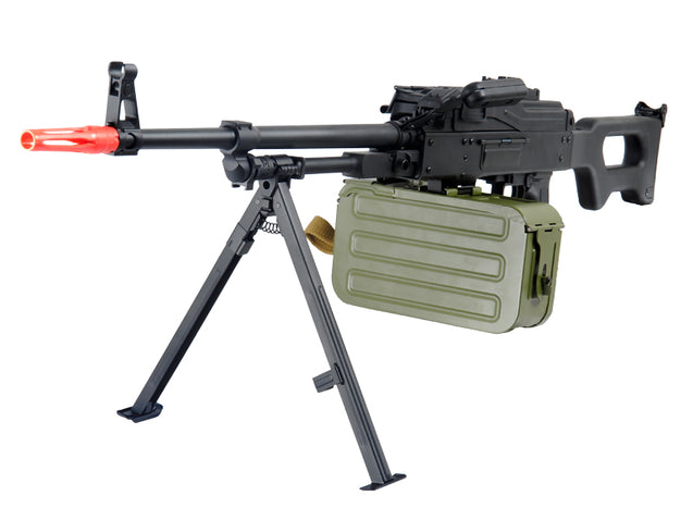 A&K IU-PKM-NB PKM Russian General Purpose Squad Machine Gun AEG, No Battery