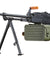 A&K PKM Russian Battlefield Squad Airsoft Machine Gun with Real Wood Furniture (Color: Black)