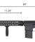 A&K Full Metal SR-25 Airsoft AEG Rifle Gun with Stubby Stock  (Color: Black)