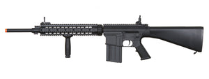 A&K Full Metal SR-25 Airsoft AEG Rifle Gun with Stubby Stock  (Color: Black)