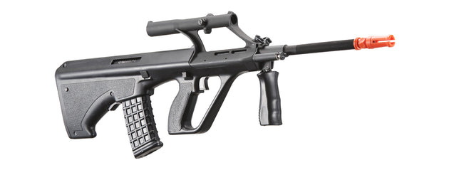 Army Armament Polymer Aug Aeg Airsoft Rifle W/ Scope (Color: Black)