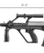 Army Armament Polymer Aug Aeg Airsoft Rifle W/ Scope (Color: Black)