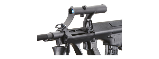 Army Armament Polymer Aug Aeg Airsoft Rifle W/ Scope (Color: Black)