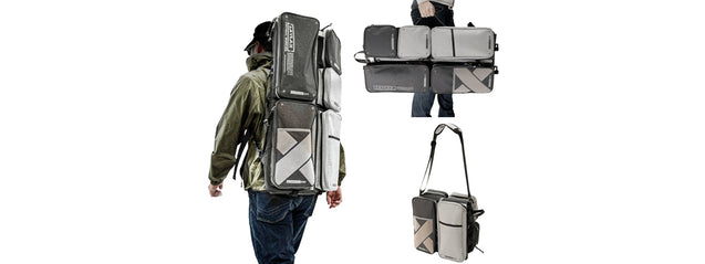 Laylax Satellite Collapsible Container and Gun Case (Color: Black / Gray), 31.5" Airsoft Gun Accessories