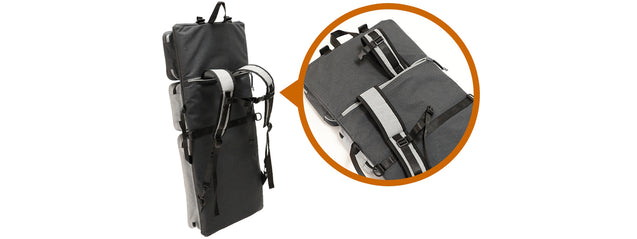 Laylax Satellite Collapsible Container and Gun Case (Color: Black / Gray), 31.5" Airsoft Gun Accessories