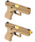 Laylax 2 Way Fixed Non-Recoiling Outer Barrel for Umarex Glock 19X Gen 5 (Color: Gold)