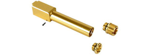 Laylax 2 Way Fixed Non-Recoiling Outer Barrel for Umarex Glock 19X Gen 5 (Color: Gold)