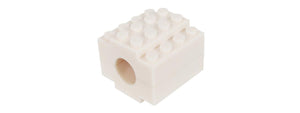 Laylax Block Series 14mm CCW Flash Hider (Color: White)