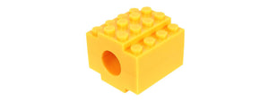 Laylax Block Series 14mm CCW Flash Hider (Color: Yellow)