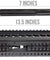 LCT Airsoft 13.5 Inch AK KeyMod Handguard Rail (Black)