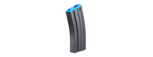 Lancer Tactical Metal Gen 2 300 Round High Capacity Airsoft Magazine for M4/M16 (Color: Black & Blue)