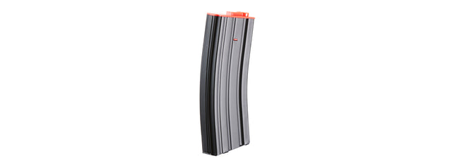 Lancer Tactical Metal Gen 2 120 Round Mid Capacity Airsoft Magazine for M4/M16 (Color: Black & Red)