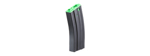 Lancer Tactical Metal Gen 2 300 Round High Capacity Airsoft Magazine for M4/M16 (Color: Black & Green)