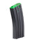 Lancer Tactical Metal Gen 2 120 Round Mid Capacity Airsoft Magazine for M4/M16 (Color: Black & Green)